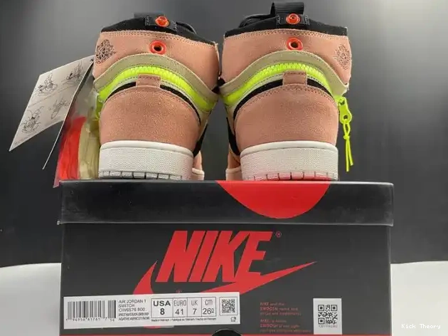 Kicktheory 1 High Switch Jordan Air CW6576-800 Peach 0508